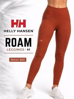Helly Hansen Roam Leggings Women’s Medium Rust High Rise Athletic NWT